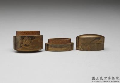 图片[3]-Lacquer inro with seascape dcor , Qing dynasty (1644-1911)-China Archive